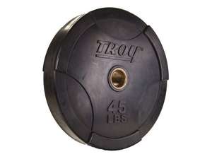 Troy Barbell Interlocking Olympic Solid Rubber Bumper Plate 45 # Troy Barbell Interlocking Olympic Solid Rubber Bumper Plate 45 #